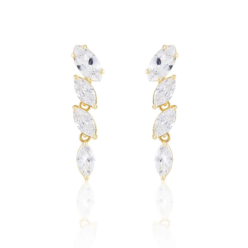 ladies earrings for mother gift -Evie CZ Earring