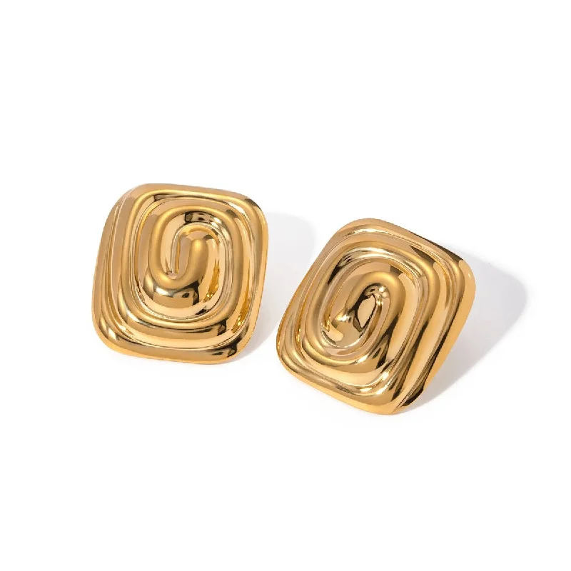 ladies earrings for vintage lovers -Matilda Swirl Earring