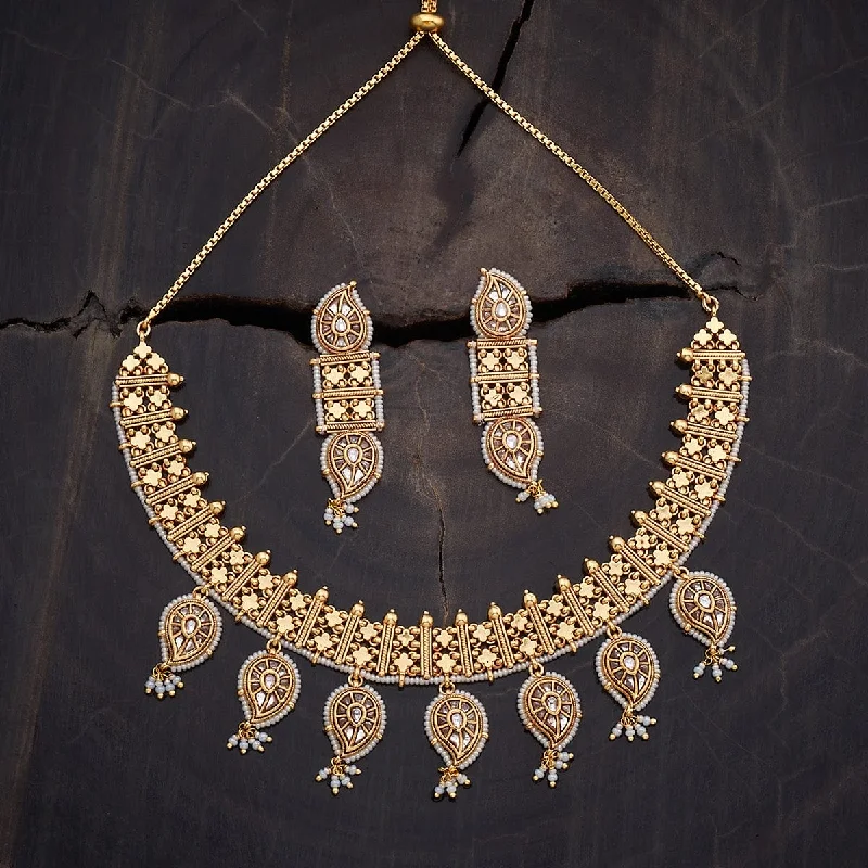 necklaces for evening wear -Kundan Necklace 168900