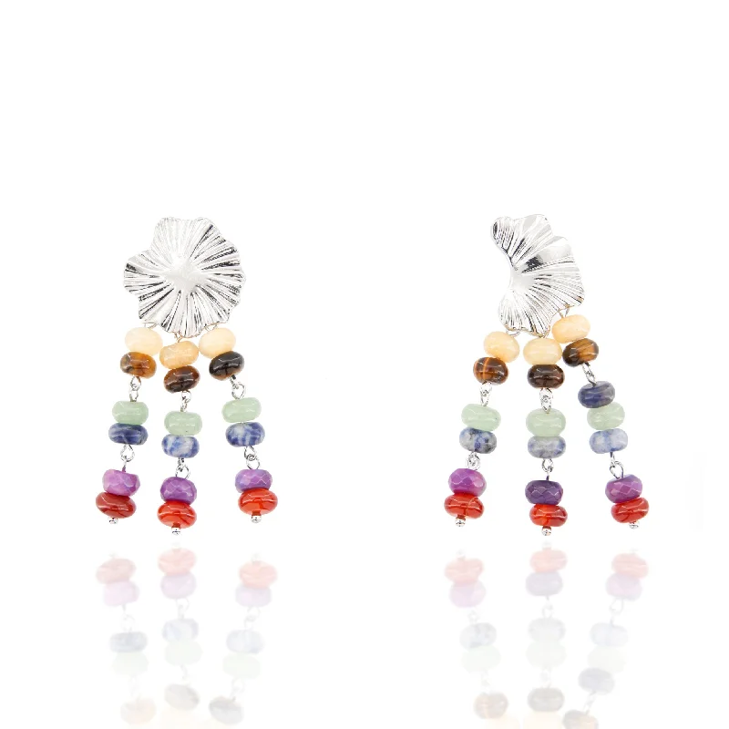 ladies earrings dramatic flair -Tezra Dangles - Jade Melody