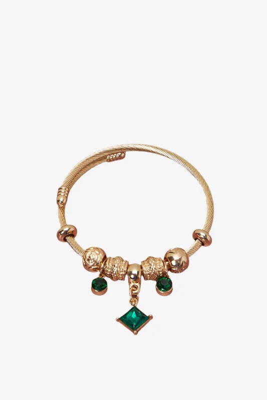 bracelets with gold plating -Women Bracelet With Star Charm