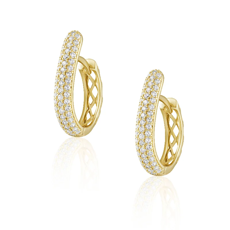 ladies earrings for bold fashion -Daphne Hoop