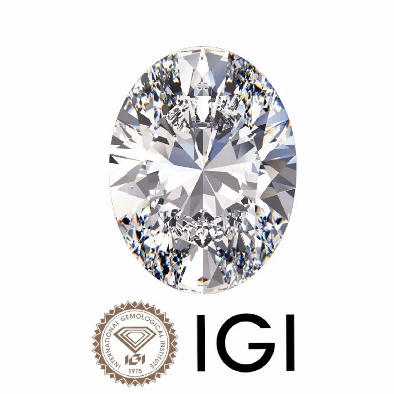 ladies engagement rings modern minimalist -13.59 ct. Oval Wholesale IGI Certified Lab Grown Loose Diamond. (VS2 / H)