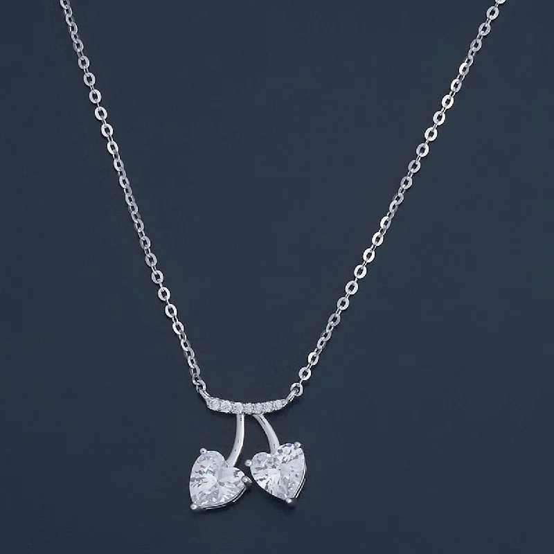 necklaces with zircon sparkle -92.5 Silver Necklace 180984