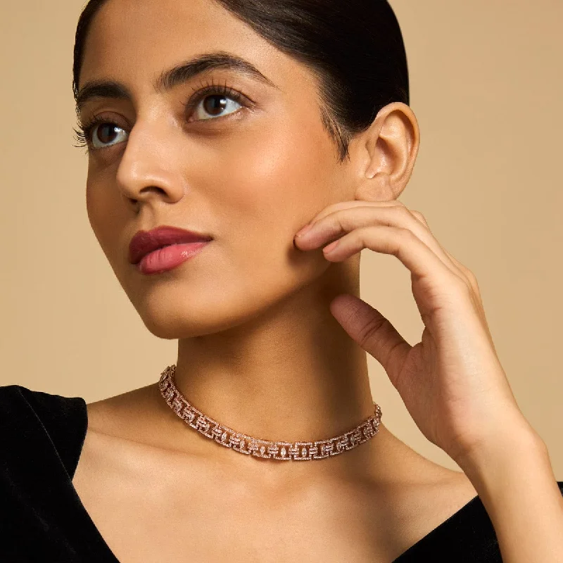 necklaces with pink tourmaline -Zircon Necklace 169338