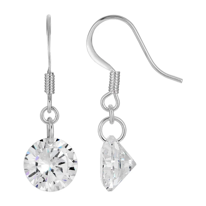 ladies earrings timeless beauty -1928 Jewelry Classic Round Austrian Crystal Drop Earrings