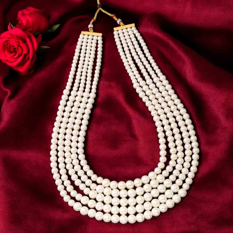 necklaces hypoallergenic material -Ivory Uditiya Pearl Necklace