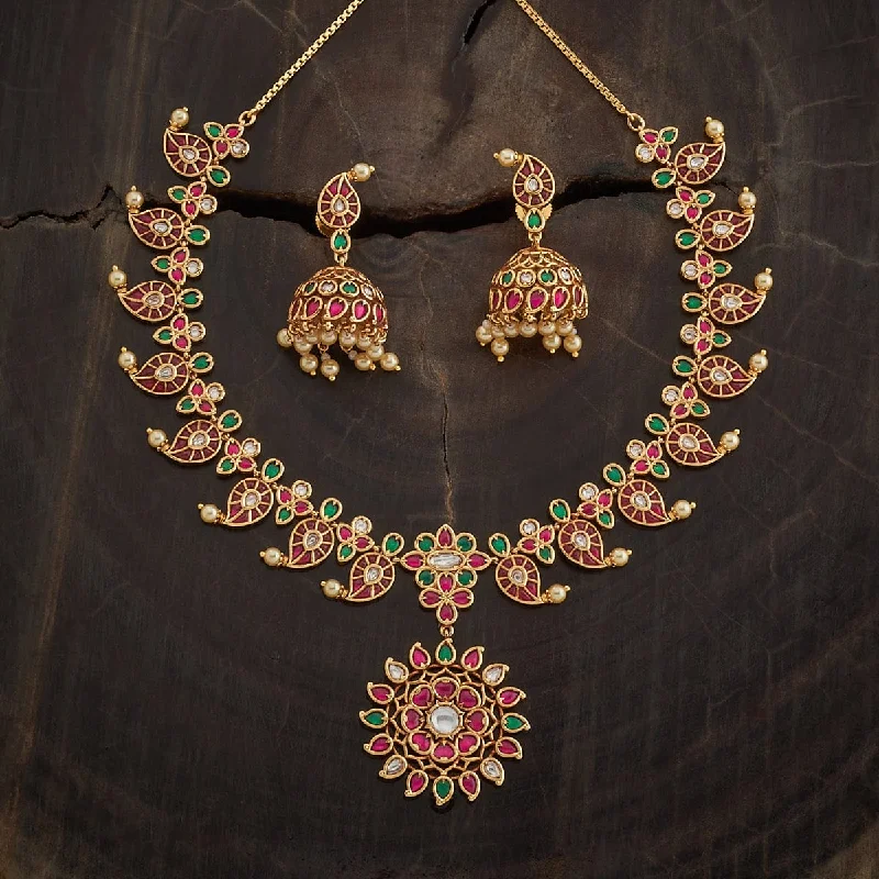 necklaces for holiday gift -Kundan Necklace 168901