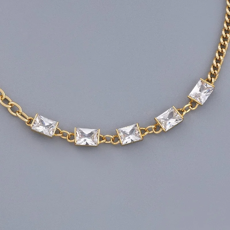 necklaces with gold plating -Trendy Necklace 168317