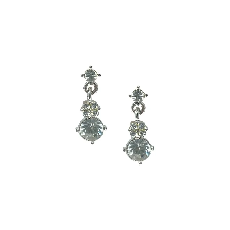 ladies earrings with aquamarine -1928 Jewelry Austrian Crystal Petite Drop Earrings