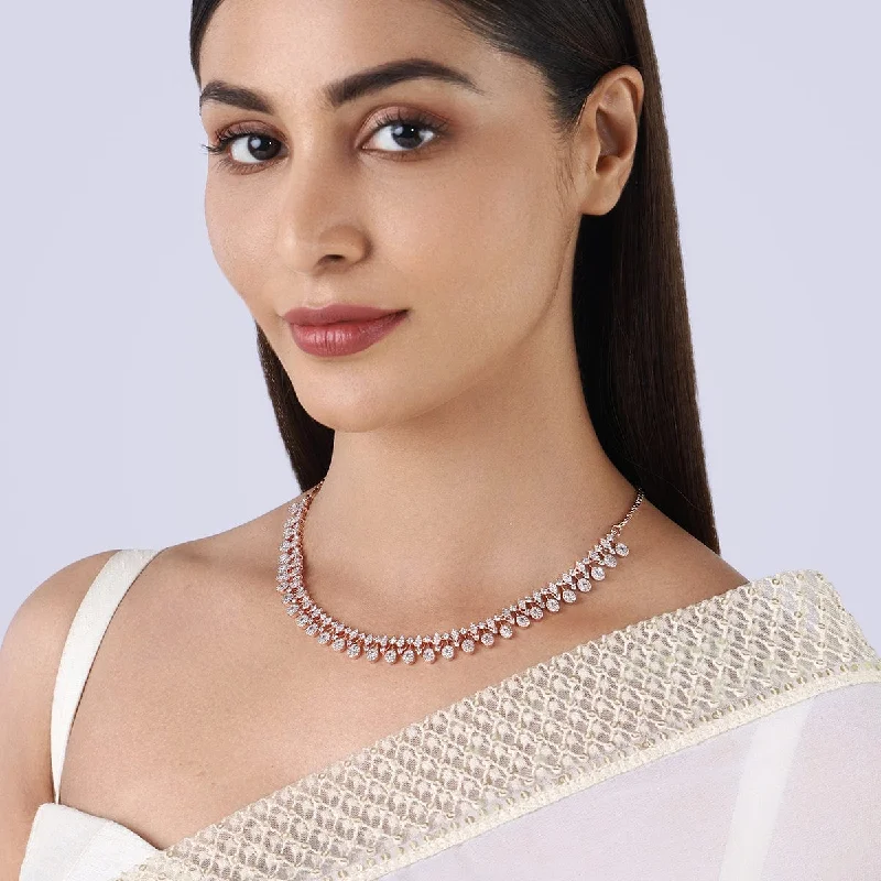 necklaces choker style trend -Zircon Necklace 158007