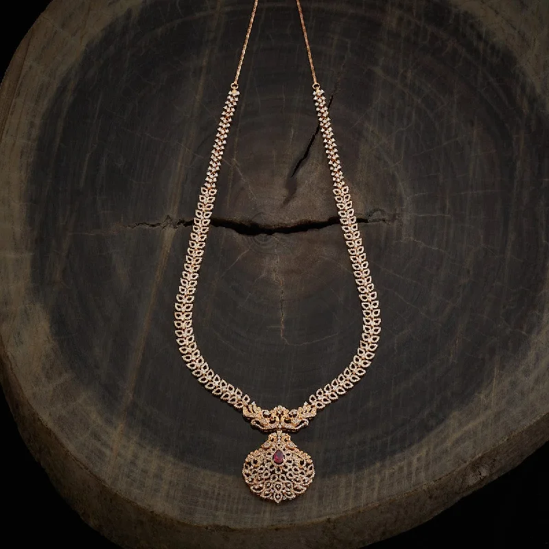 necklaces with diamond accent -Zircon Necklace 172500