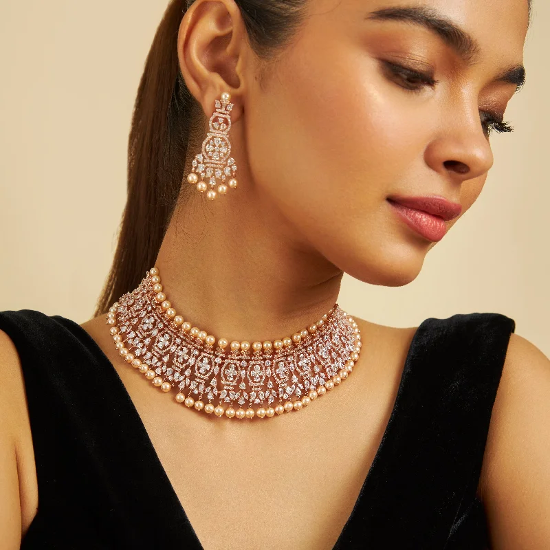 necklaces layered elegant look -Zircon Necklace 170687