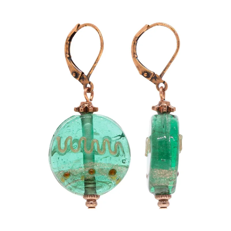 ladies earrings for trendy women -1928 Jewelry Round Christmas Tree Ornament Drop Earrings