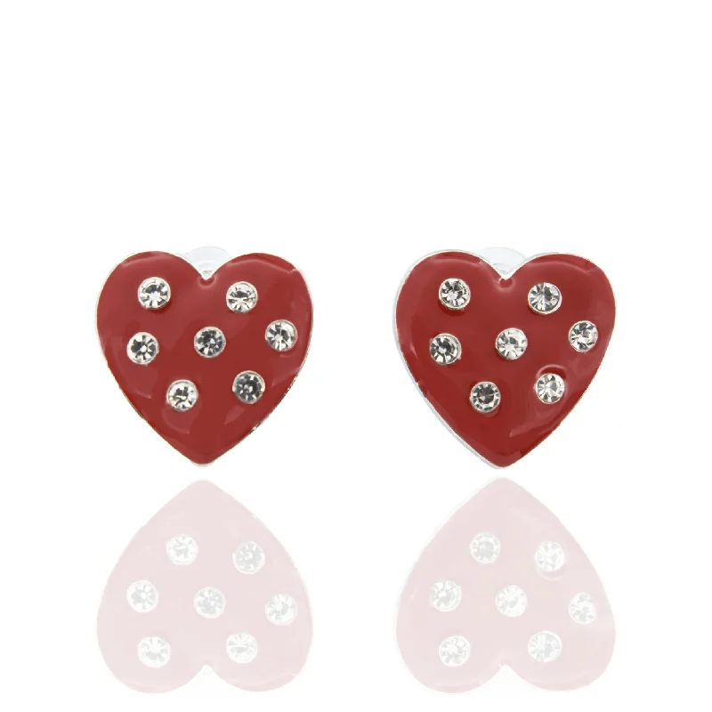 ladies earrings anniversary gift -Lovebug Studs - Burgundy