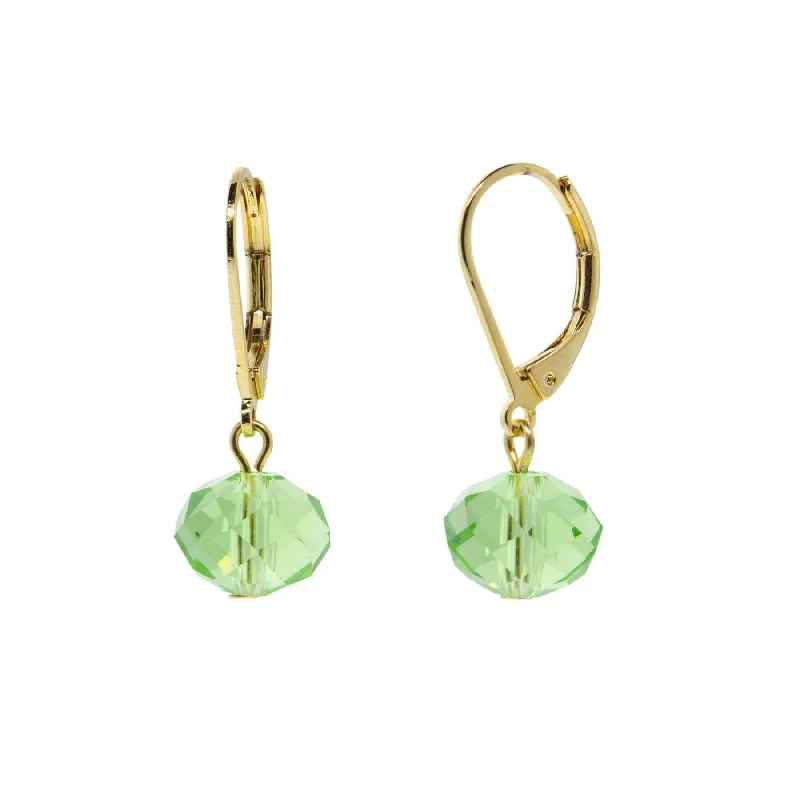 ladies earrings with rainbow gems -1928 Jewelry Light Green Drop Bead Earrings