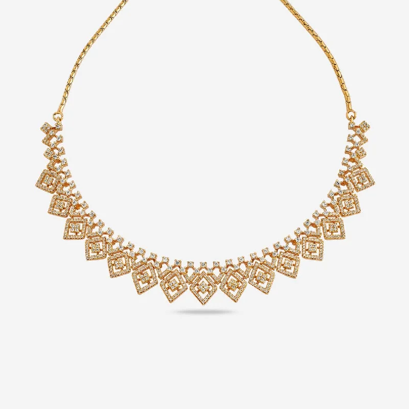 necklaces for party glamour -Zircon Necklace 169339